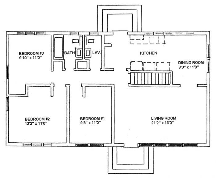 Piedmont Ranch-Style House sample floor plan