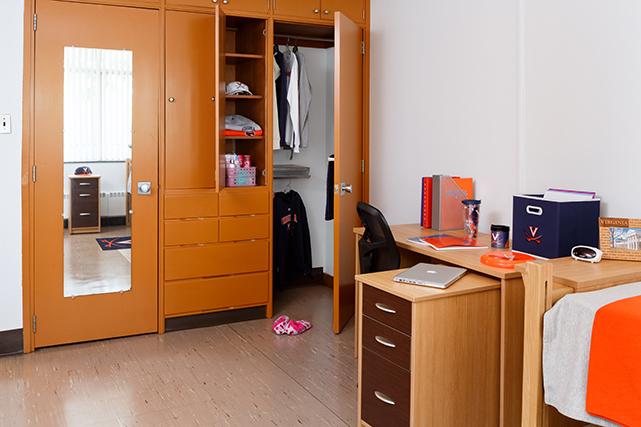 Built-in closets and drawers 