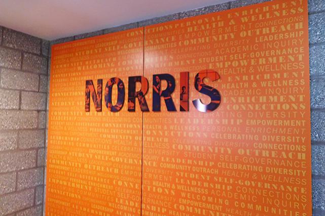 Norris entry signage