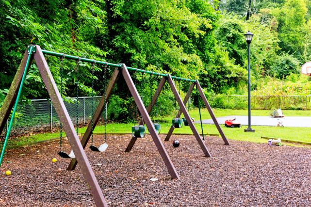 Swings at playground